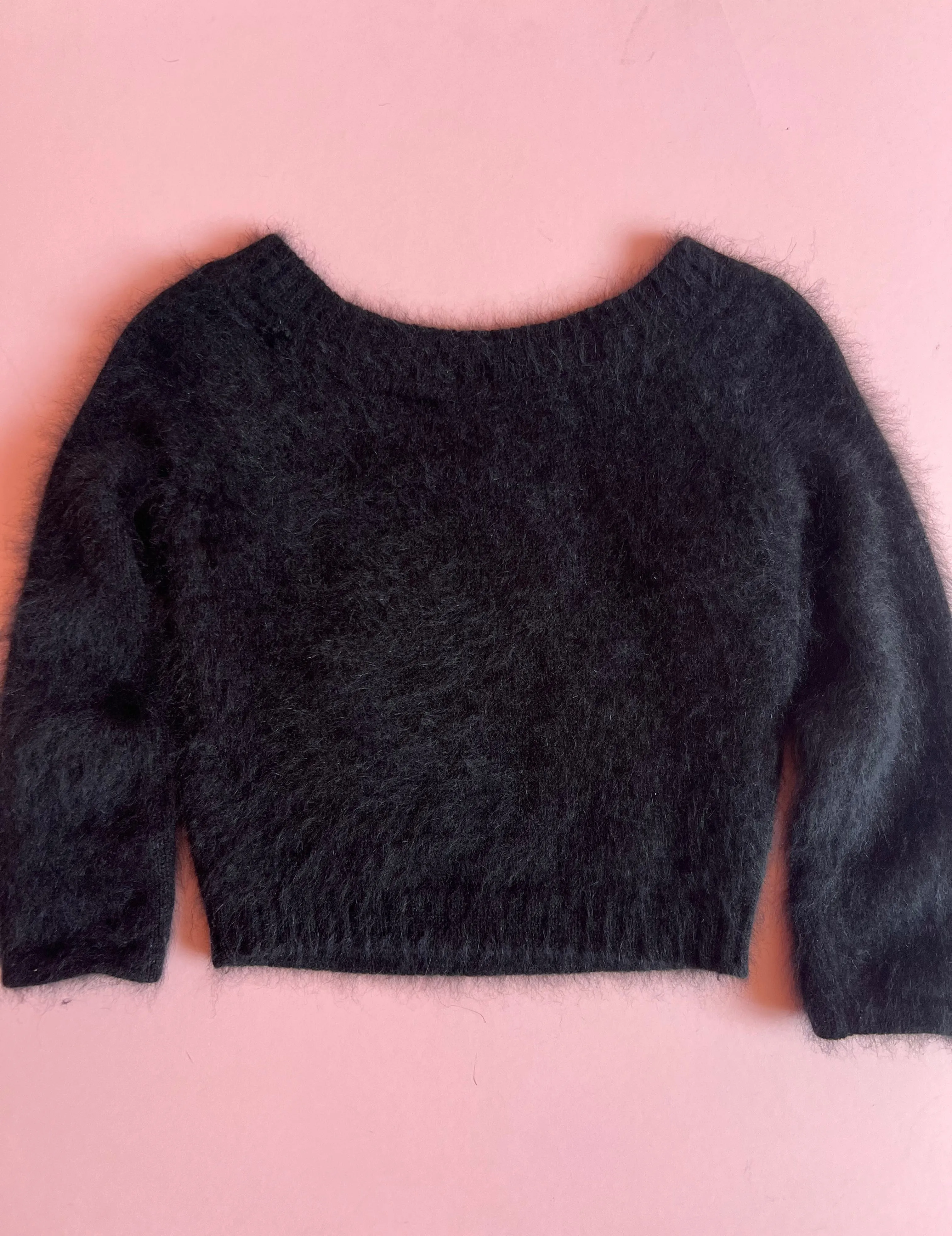Alberta FERRETTI Angora V neck sweater