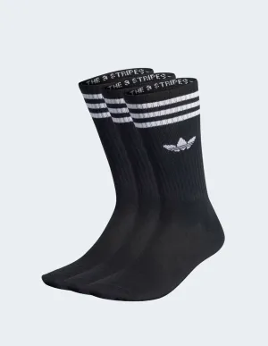 Calcetines adidas 3-Stripes Pack de 3 Negros Unisex