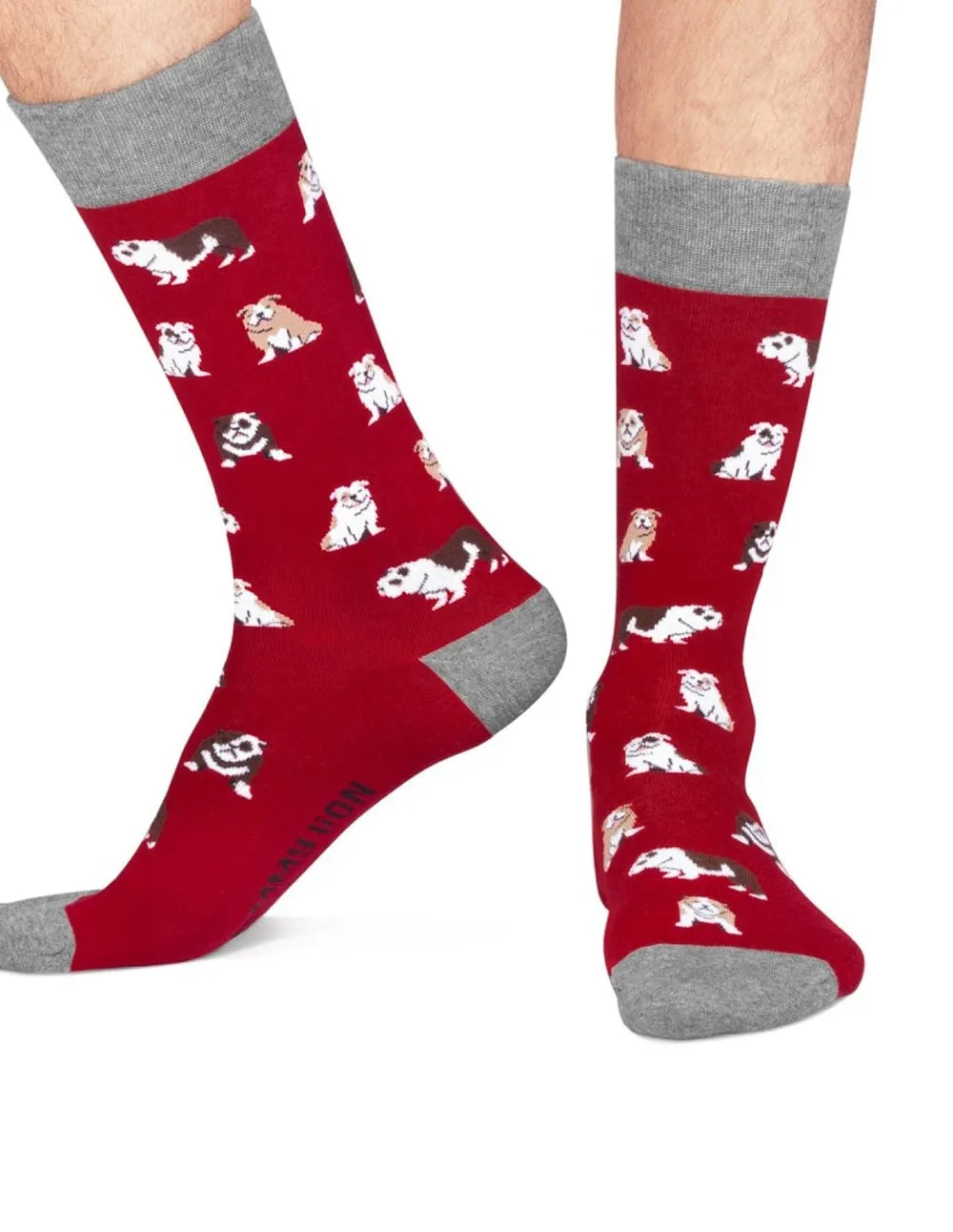 Calcetines Jimmy Lion Bulldogs Rojos Unisex