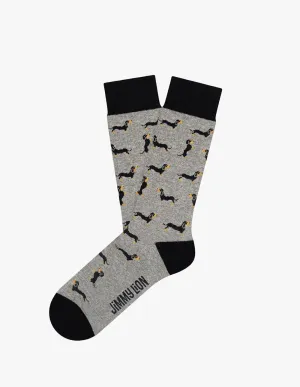 Calcetines Jimmy Lion Kika Grises Unisex