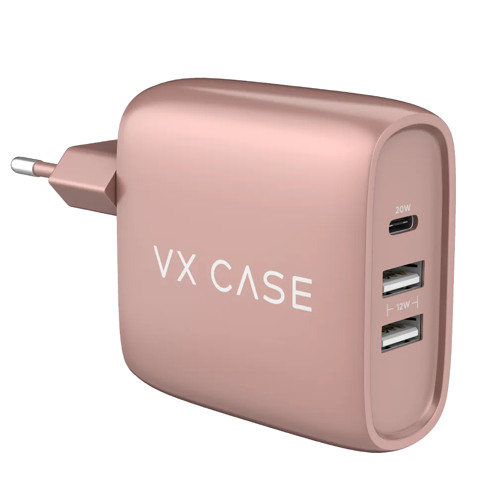 Carregador de Parede com 2 portas USB   1 Type-C Turbo 32W Turbo