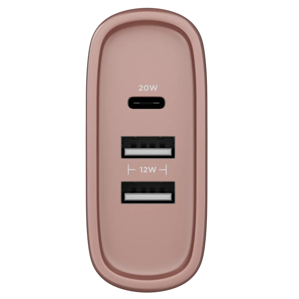 Carregador de Parede com 2 portas USB   1 Type-C Turbo 32W Turbo