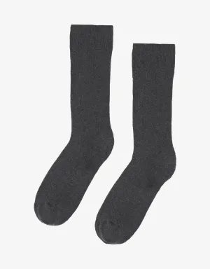 Colorful Standard - Men Classic Organic Sock - Lava Grey - Chaussettes Grises En Coton Biologique -
