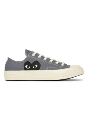 Comme Des Garçons Play x Converse - Big Heart CT70 Low Top Shoes - Steel Gray