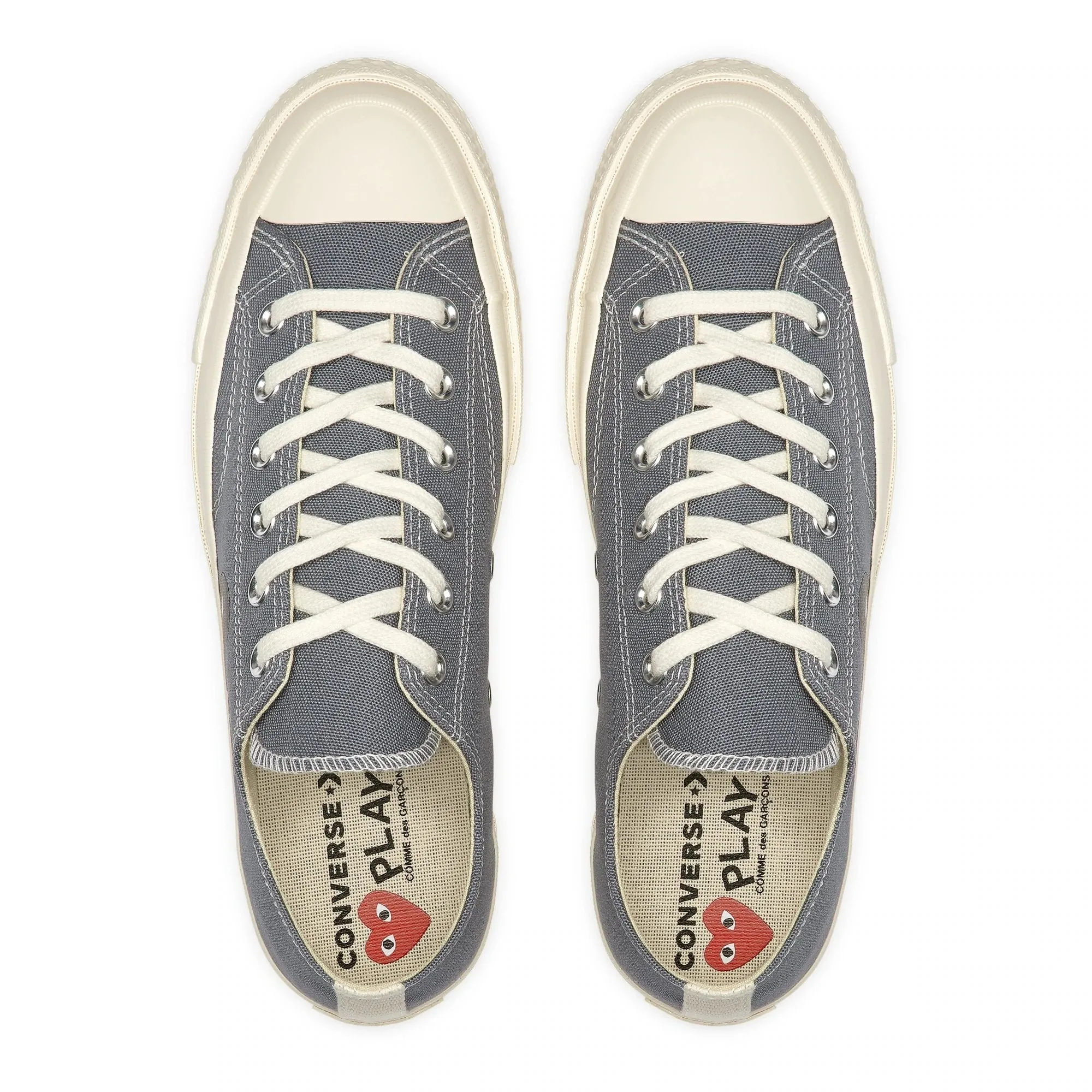 Comme Des Garçons Play x Converse - Big Heart CT70 Low Top Shoes - Steel Gray