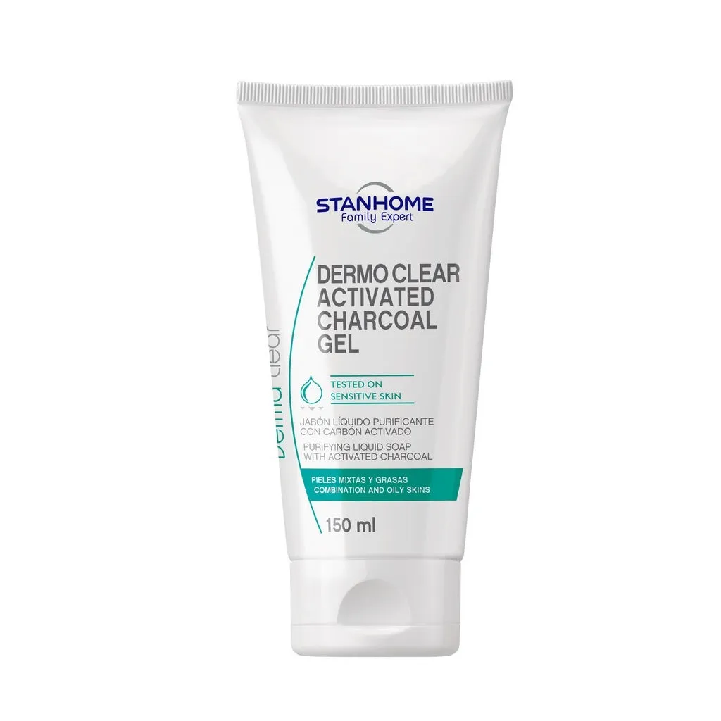 Dermo Clear Activated Charcoal 150 ML | Jabón líquido purificante con carbón activado