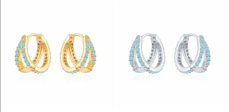 DOUBLE HOOP EARRINGS
