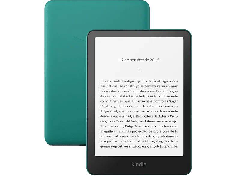 eBook - Amazon Kindle Paperwhite, 7", 16 GB, 300 ppi, Con publicidad, Sin reflejos, Autonomía de semanas, Verde Jade