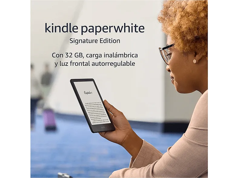 eReader - Amazon Kindle Paperwhite Signature Edition 2021, 6.8", 300 ppp, 32 GB, Wi-Fi, Impermeable, Negro