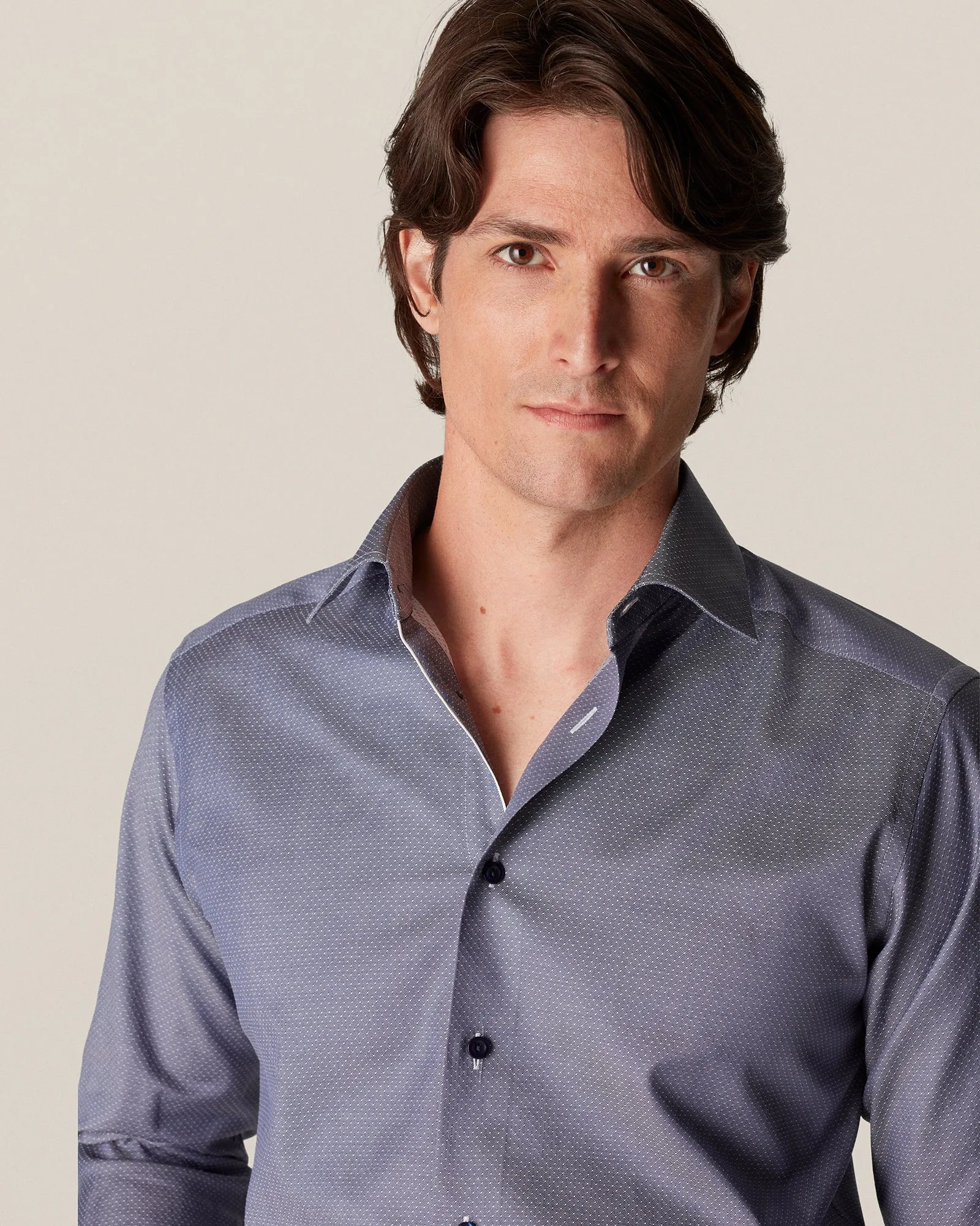 ETON 10000235529 GUNMETAL SLIM SC SHIRT