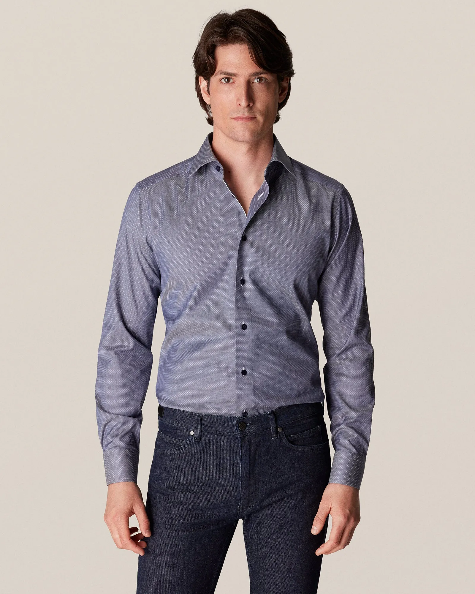 ETON 10000235529 GUNMETAL SLIM SC SHIRT