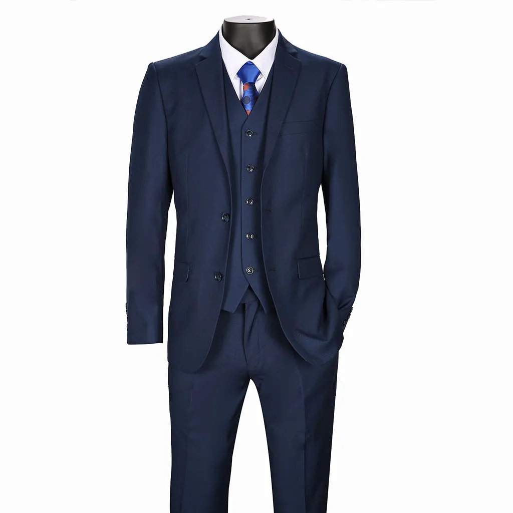 Joseph Michael Slim Fit Executive Vested Suit, Navy