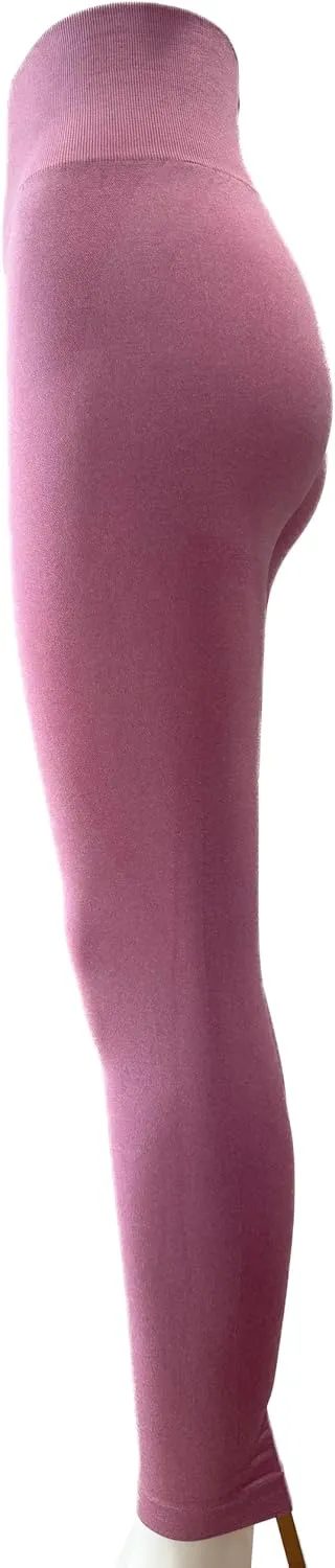 Leggings for Women - Buttery Soft High Waited Yoga Pants, Tummy Control, Workout & Gym - Seamless Black Leggings
