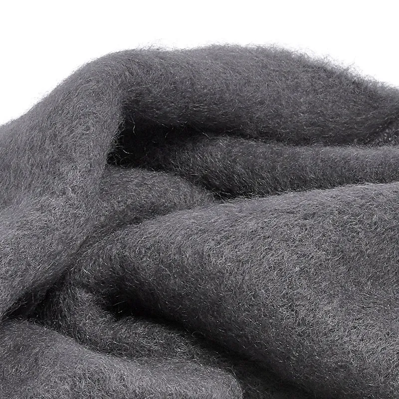 Mohair blanket slate
