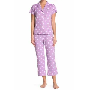 Notchco Short Sleeve Shirt & Capris 2-Piece Pajama Set Lilac
