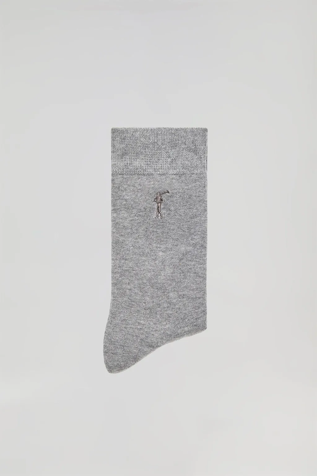 Pack de dos pares de calcetines grises con logo Rigby Go