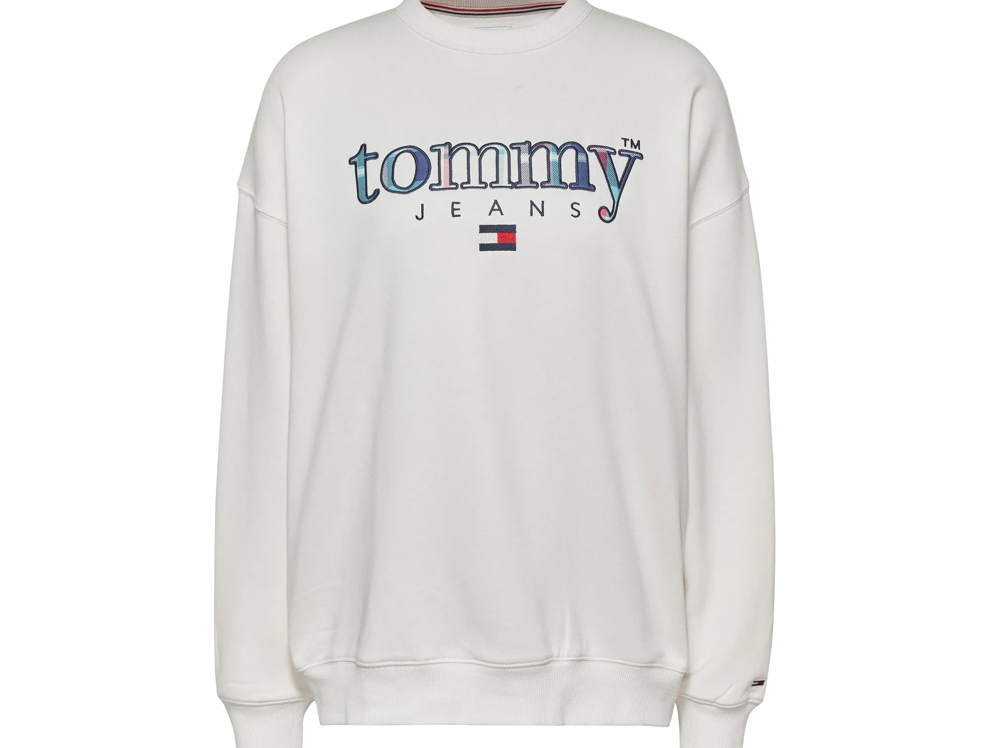 Poleron Ml Tommy Tartan 1 Applique Mujer Blanco