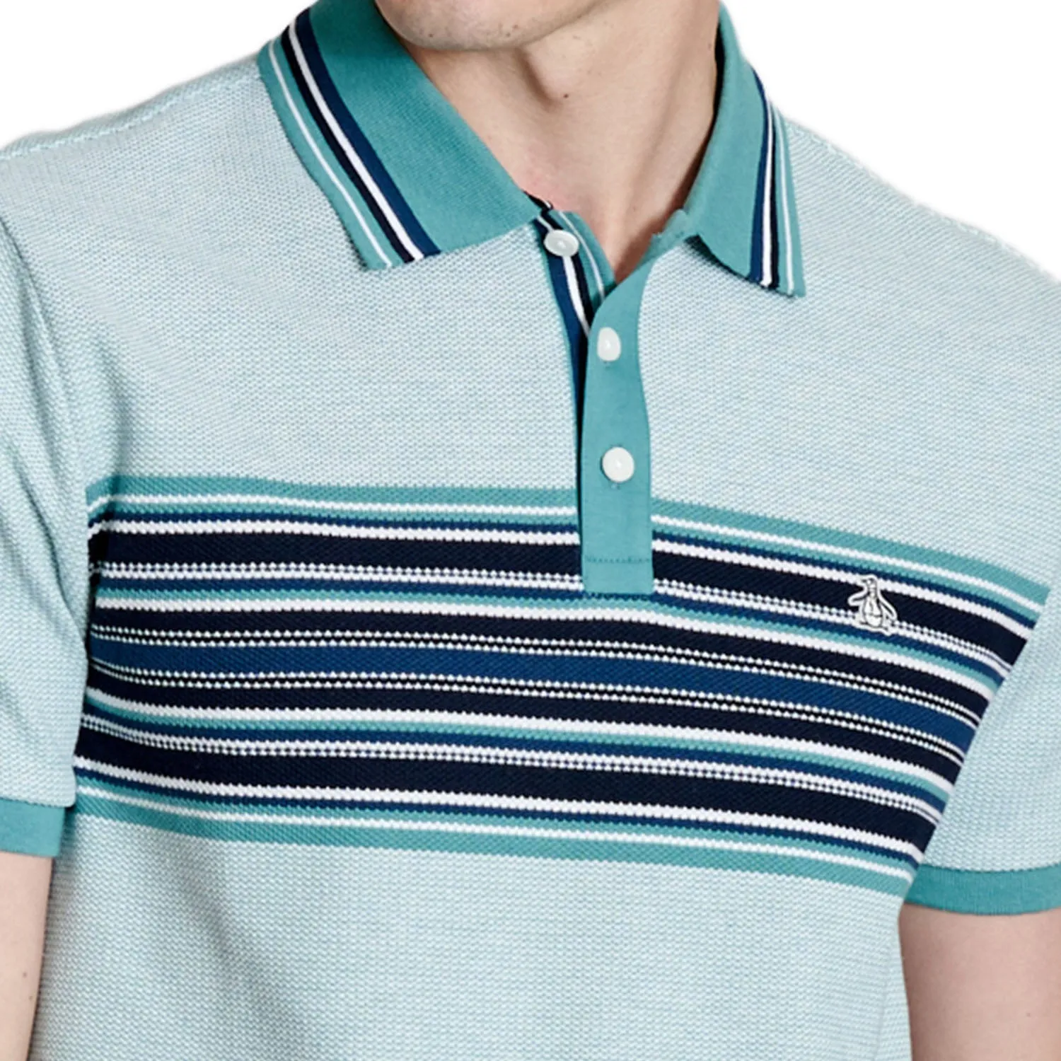Polo Birdseye Pique Con Franja En Pecho