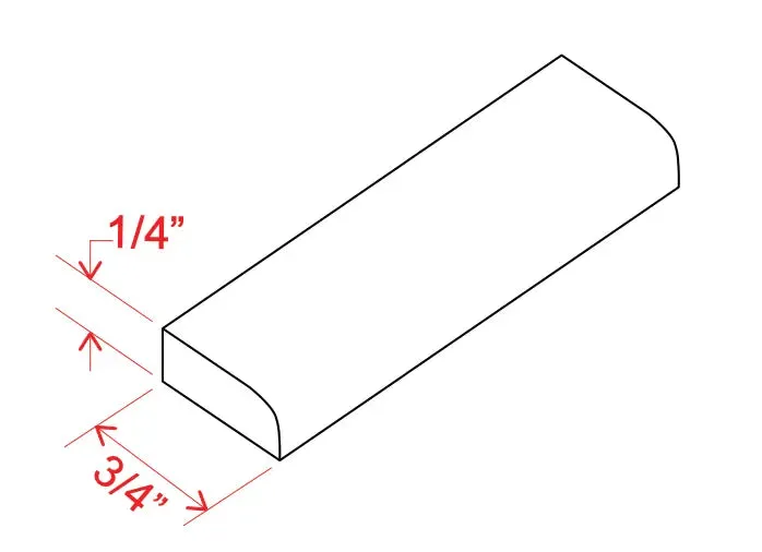 SM8 - Scribe Moulding - Shaker Slim