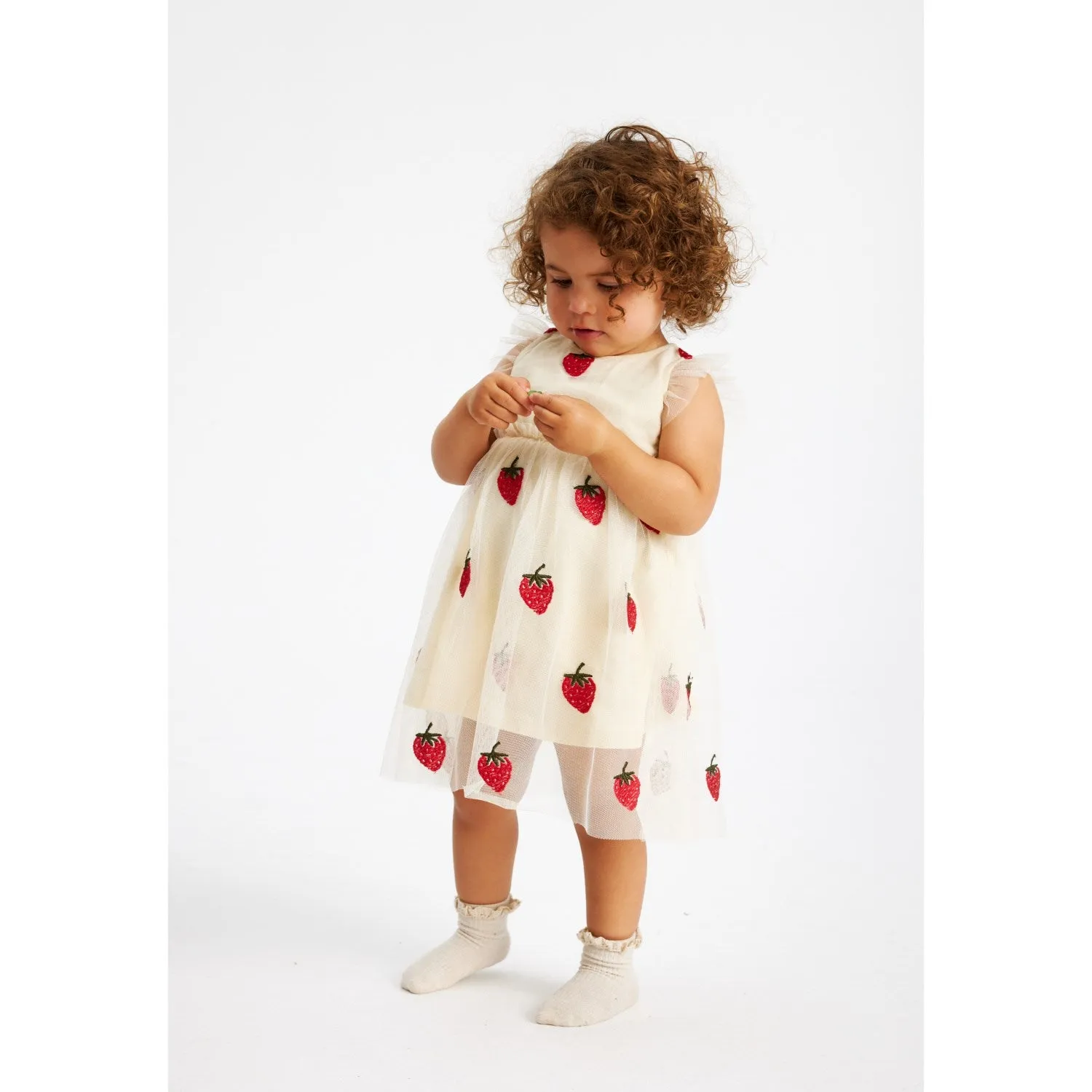 THE NEW Siblings Angora Big Strawberry AOP Loannah Dress