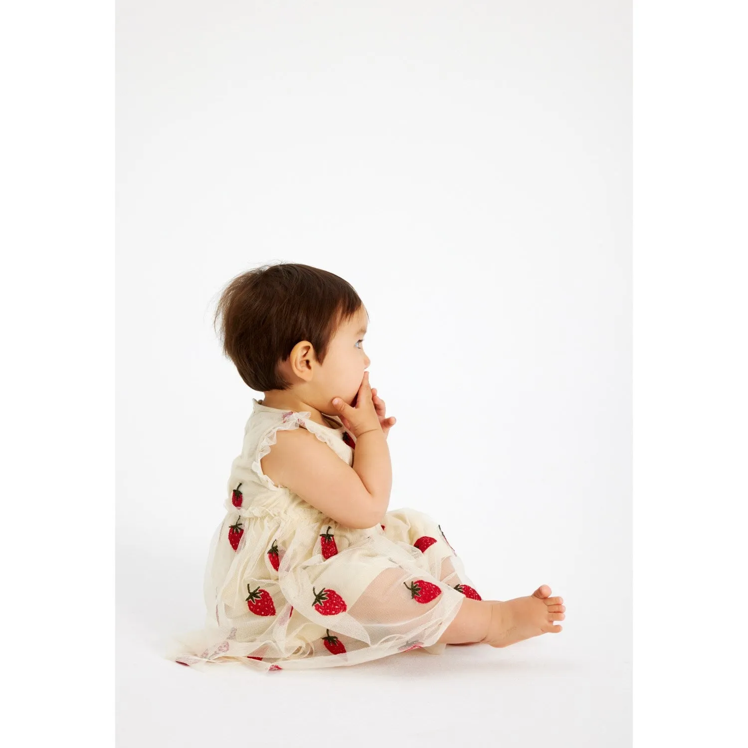 THE NEW Siblings Angora Big Strawberry AOP Loannah Dress