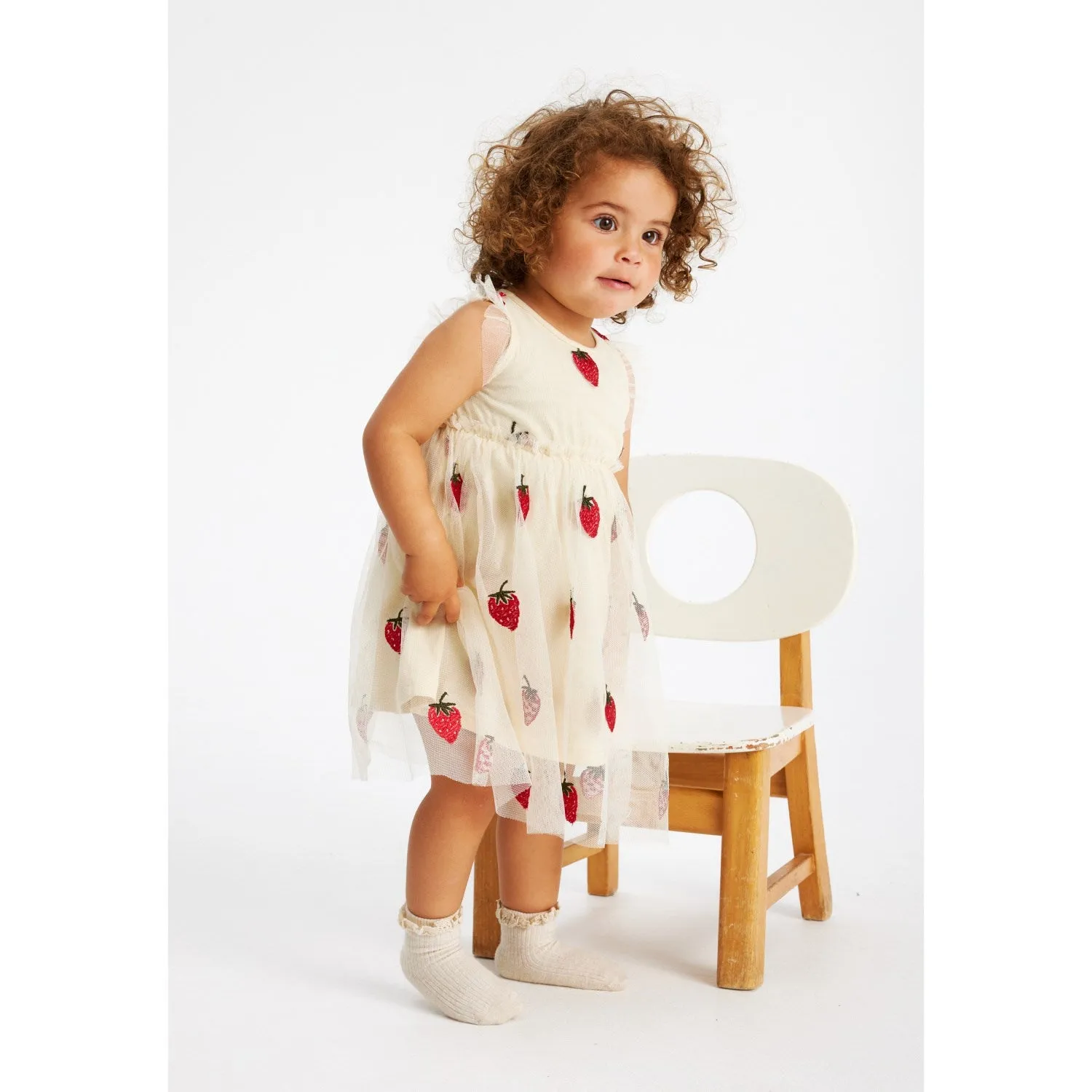 THE NEW Siblings Angora Big Strawberry AOP Loannah Dress
