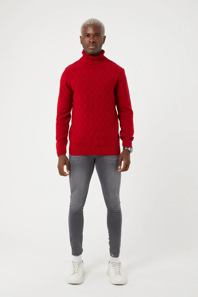 TR Premium Slim Fit Mid Gage Turtle Neck Sweater