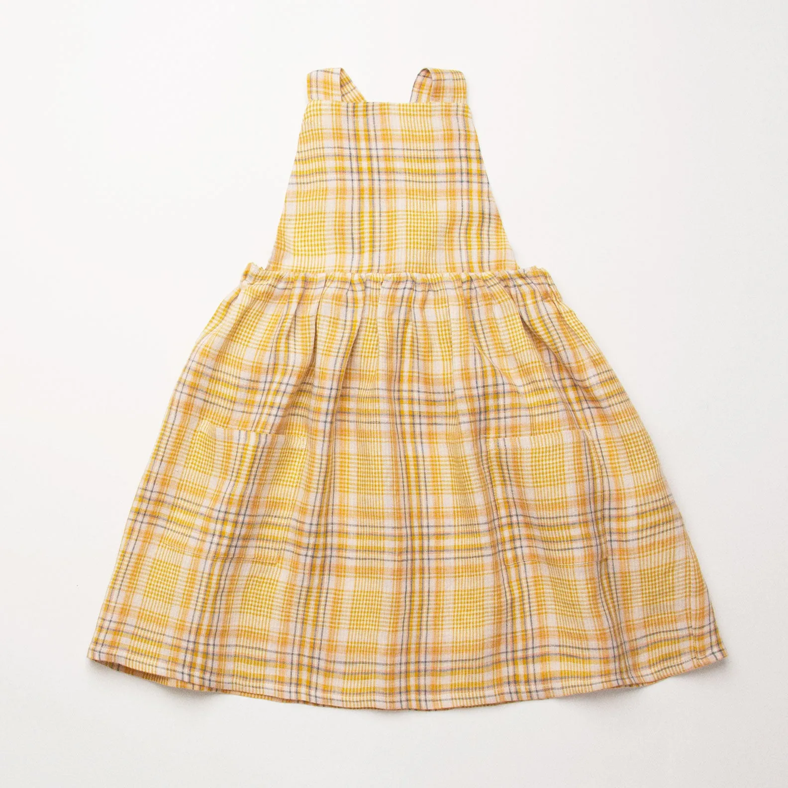 Vestido / Delantal Conkers - Hay Plaid Linen