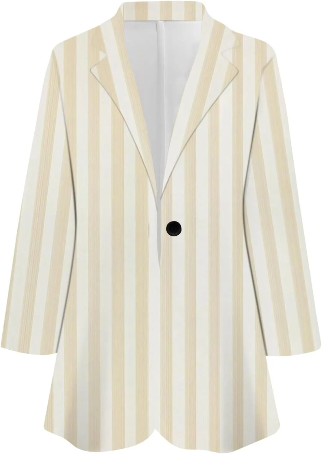 Women Fall Fashion 2024 Blazers Long Sleeve Open Front Button Blazer Jackets Solid Color Work Office Suit Jacket