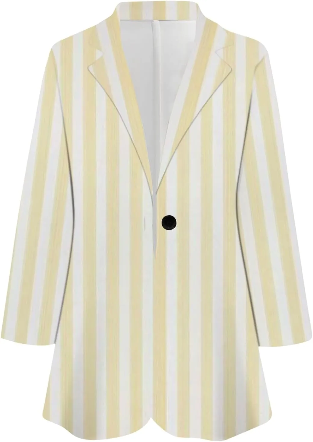 Women Fall Fashion 2024 Blazers Long Sleeve Open Front Button Blazer Jackets Solid Color Work Office Suit Jacket
