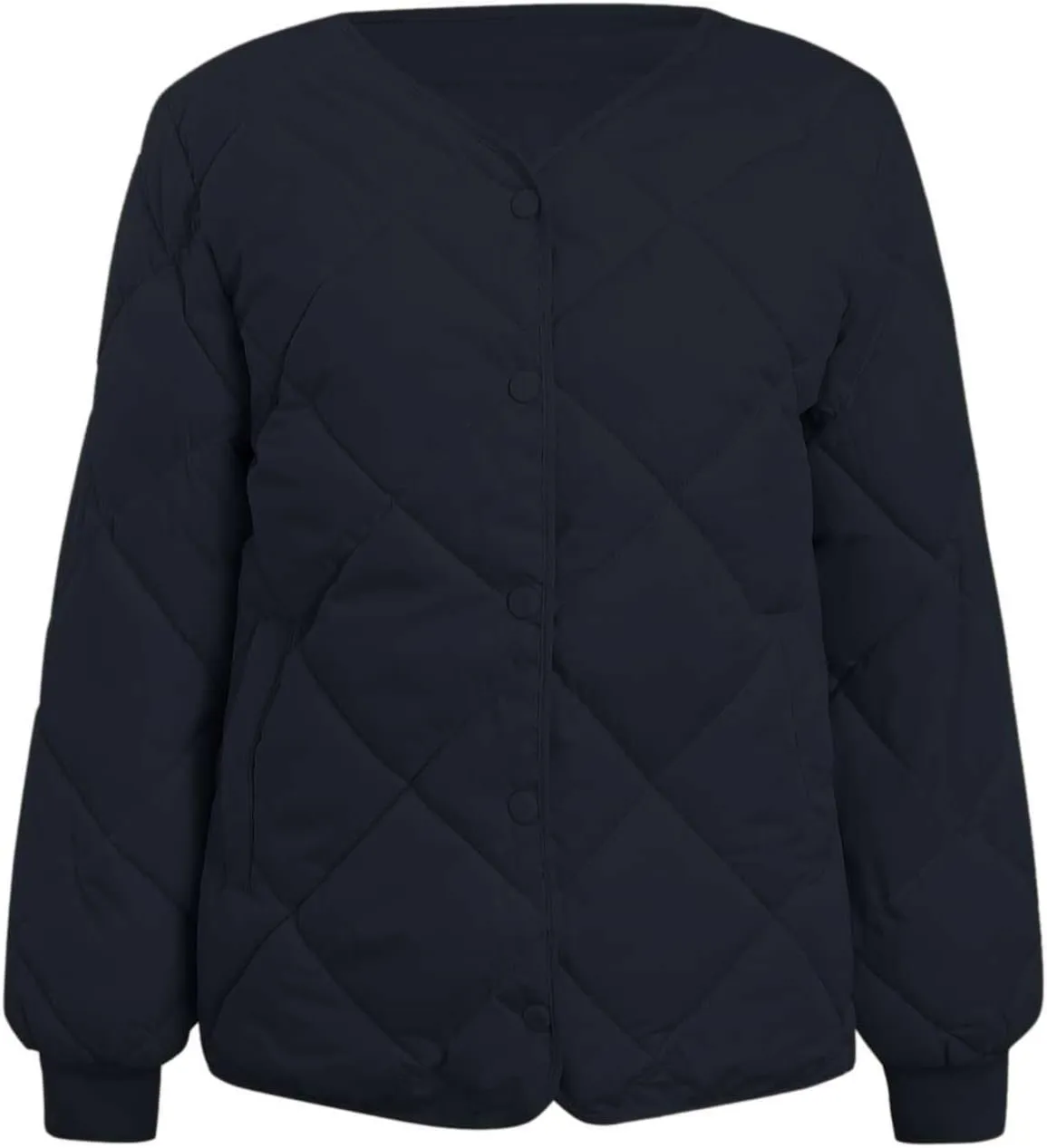Womens Oversized Puffer Jacket Quilted Down Coats Windproof Lightweight Warm 2024 Winter Padded Coat Trendy Outerwear