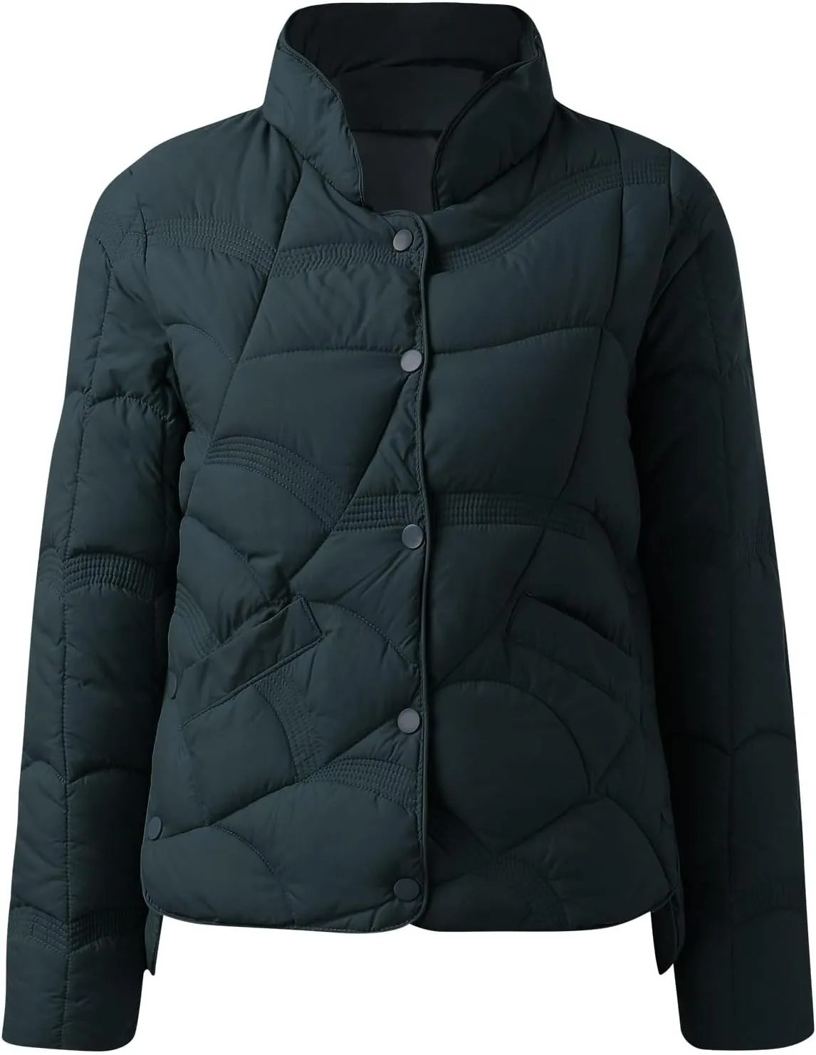 Womens Oversized Puffer Jacket Quilted Down Coats Windproof Lightweight Warm 2024 Winter Padded Coat Trendy Outerwear